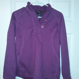 North face sweater purple small